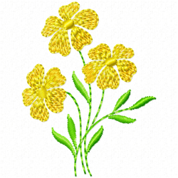 Flowers And Tree Embroidery Design 6 Flowers And Tree Embroidery Design 6